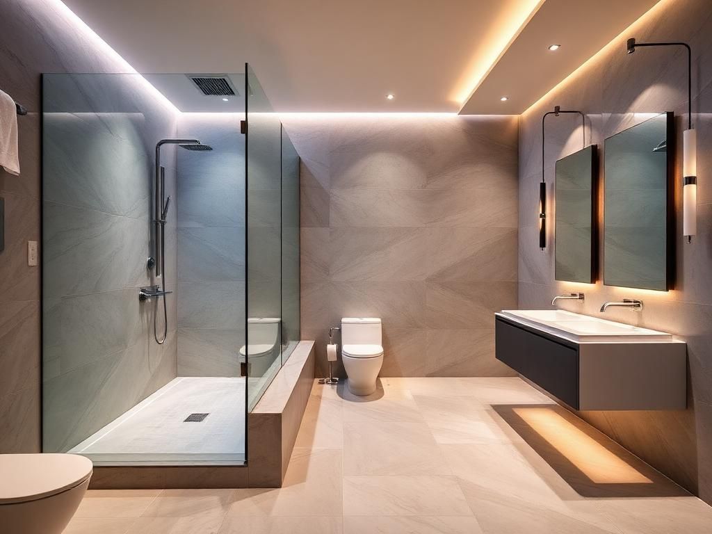 Fertig saniertes Badezimmer