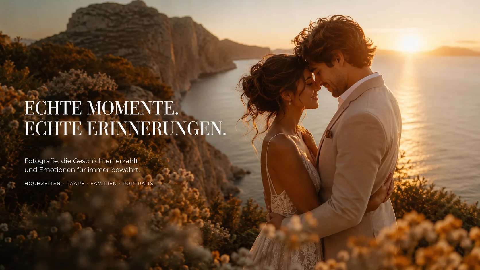 Vista previa de una web de fotografía