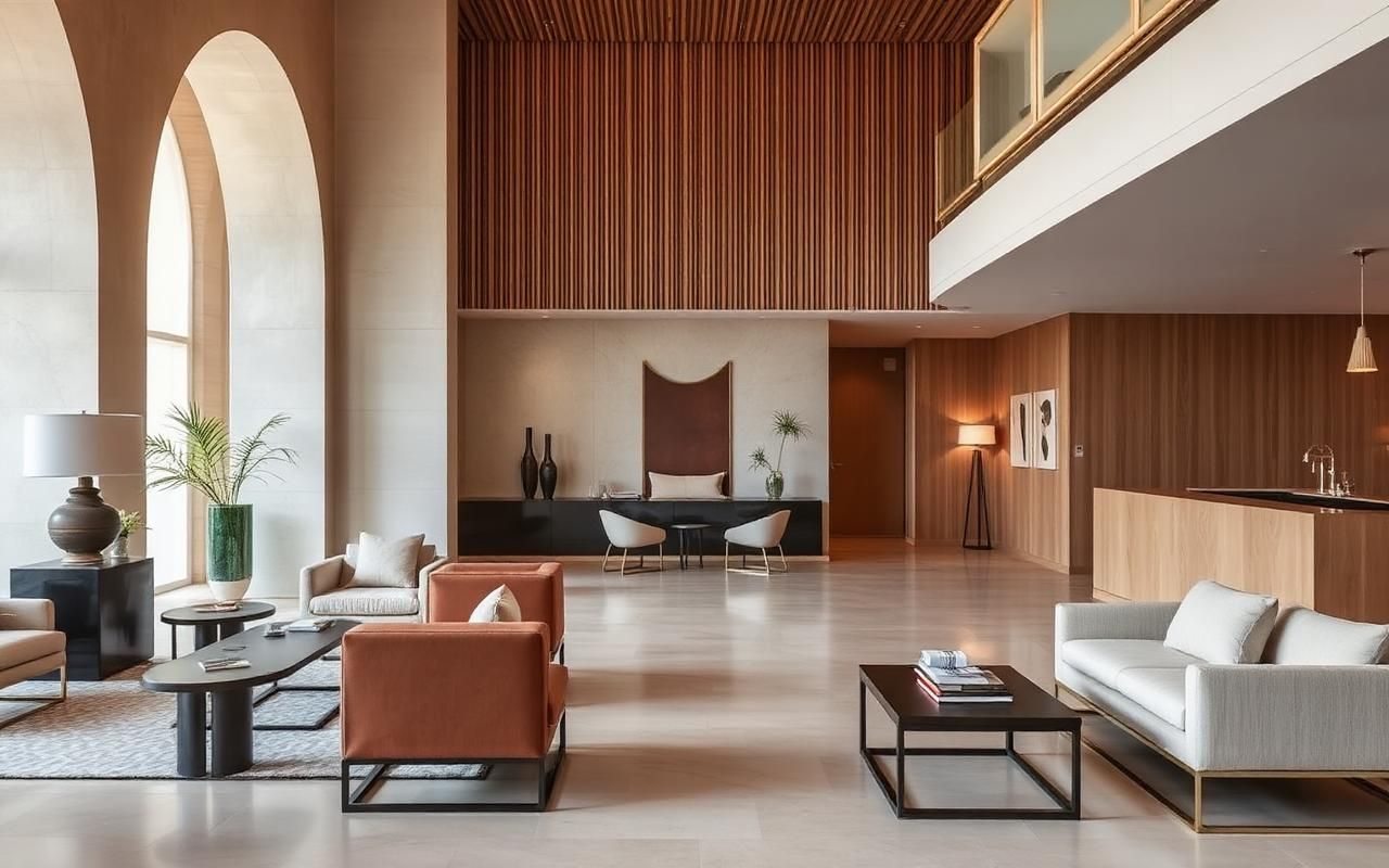 Recepción de un hotel boutique en Mallorca